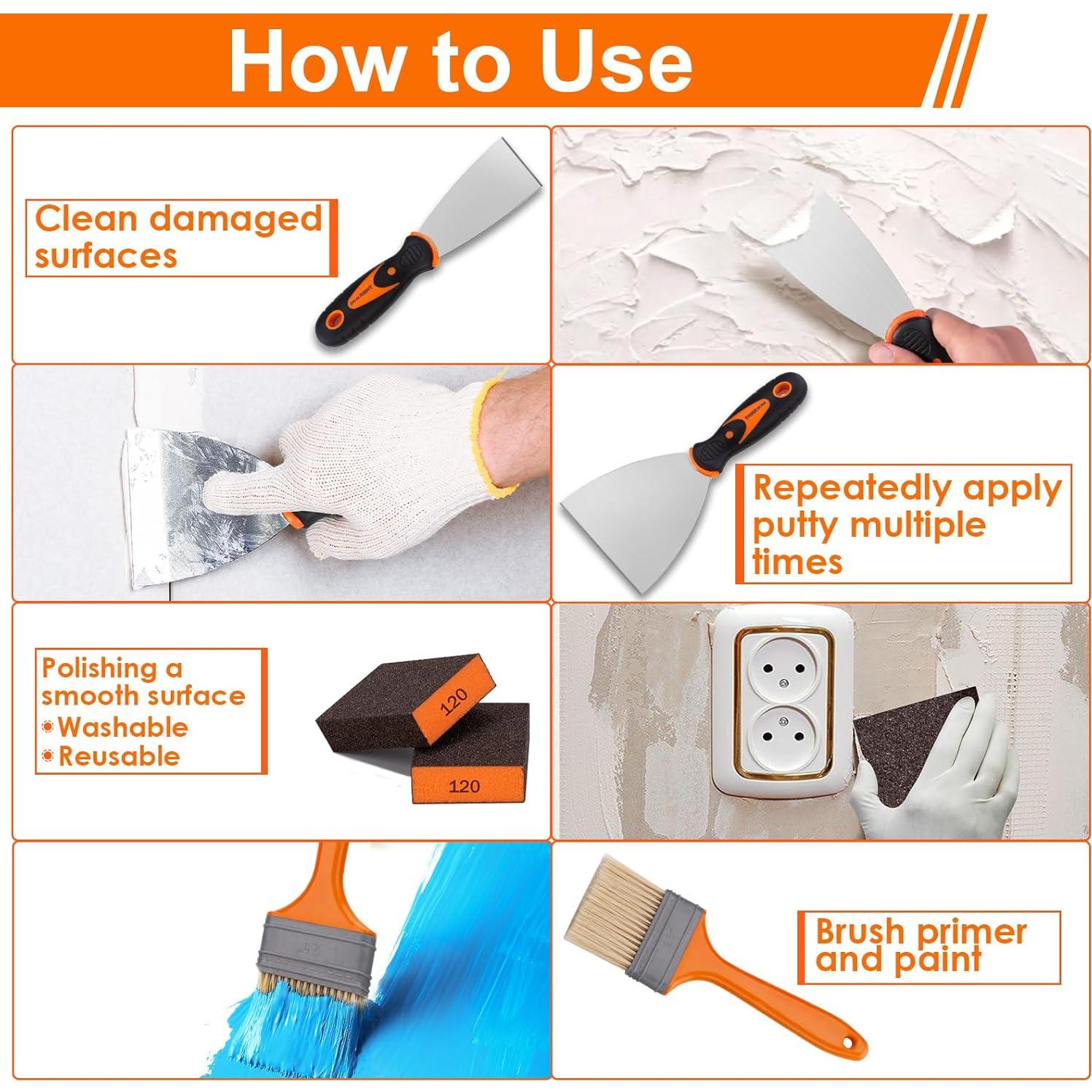 Juego de Espátulas THINKWORK 14 Piezas Acero Inoxidable