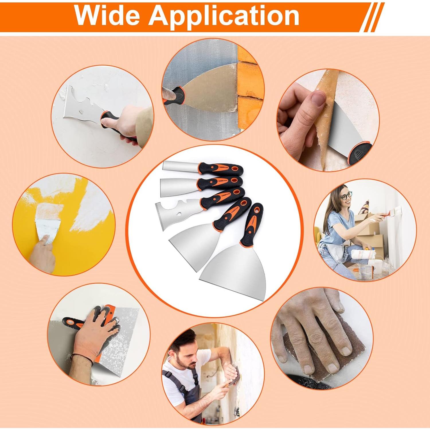 Juego de Espátulas THINKWORK 14 Piezas Acero Inoxidable