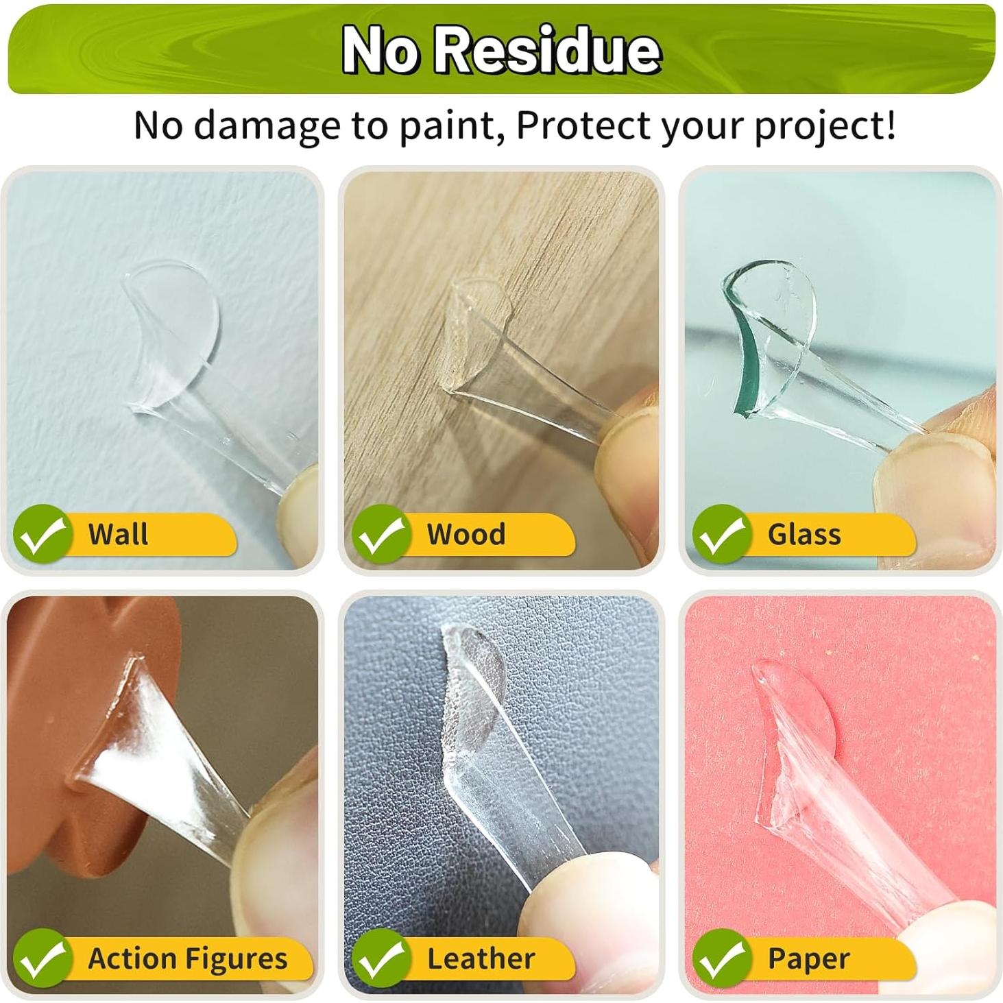 Cinta Adhesiva Doble Cara Phixbear 360 Piezas 1.52 cm