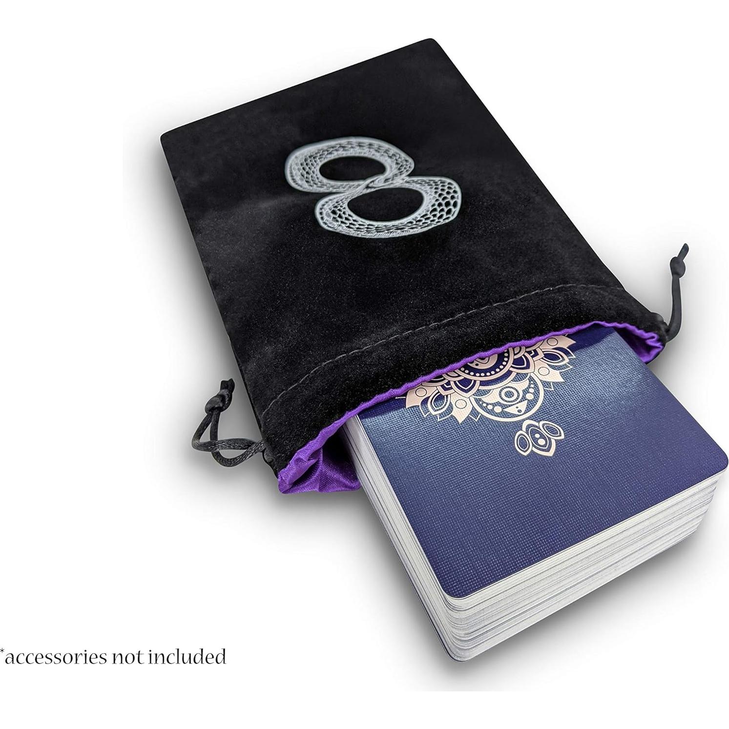 Bolsa de Tarot y Dados Miriyan de Terciopelo y Satén 17.5x12.5cm