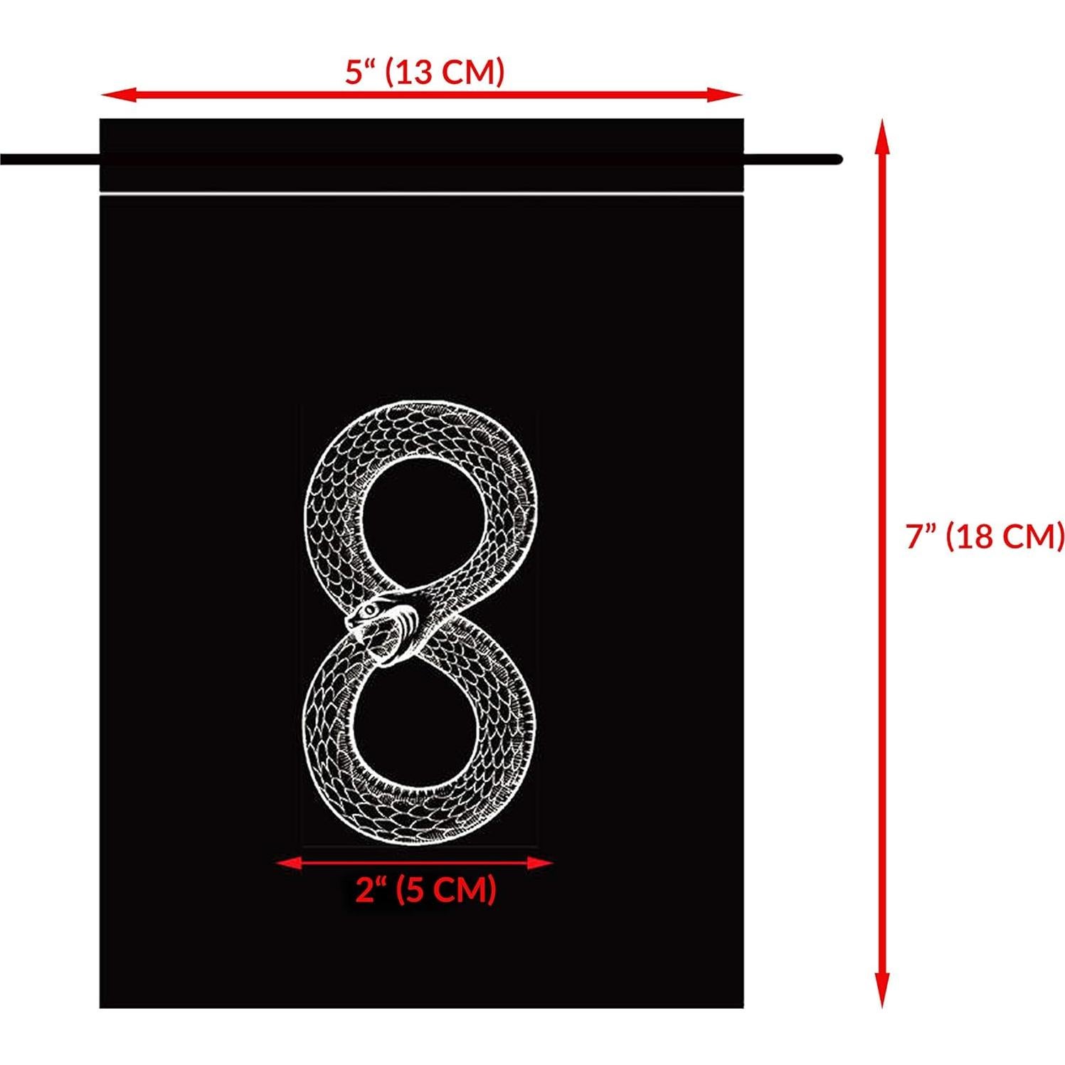 Bolsa de Tarot y Dados Miriyan de Terciopelo y Satén 17.5x12.5cm