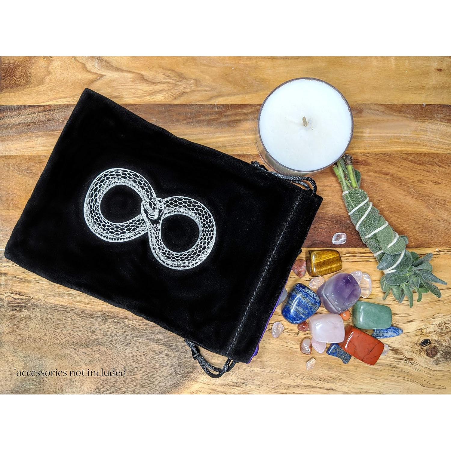 Bolsa de Tarot y Dados Miriyan de Terciopelo y Satén 17.5x12.5cm