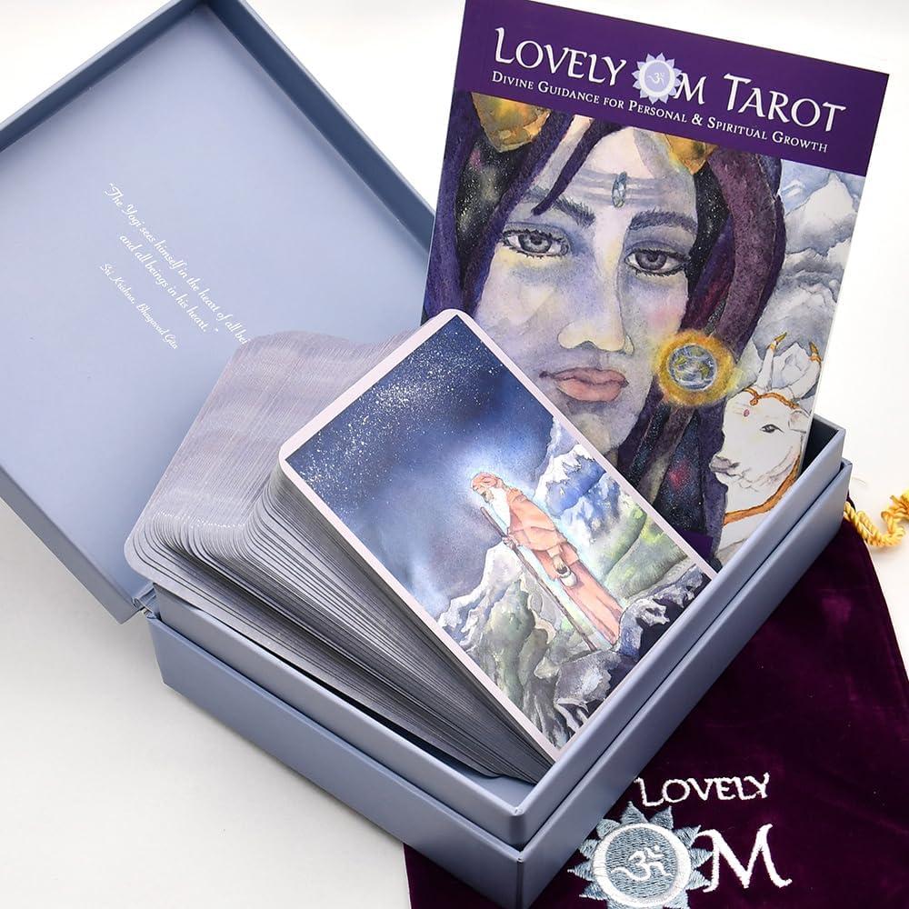 Baraja de Tarot Espiritual Lovely Om con Libro de Guía 208 Páginas