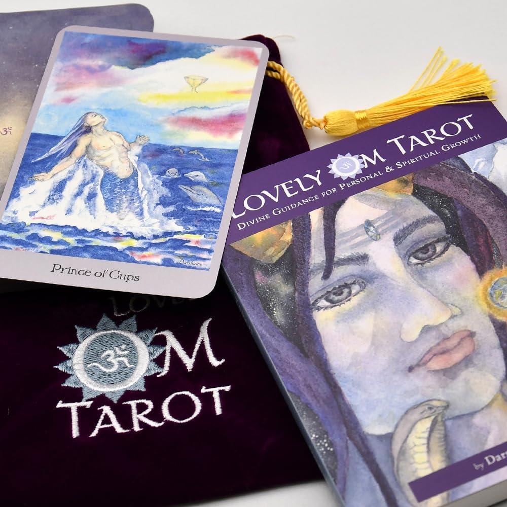 Baraja de Tarot Espiritual Lovely Om con Libro de Guía 208 Páginas