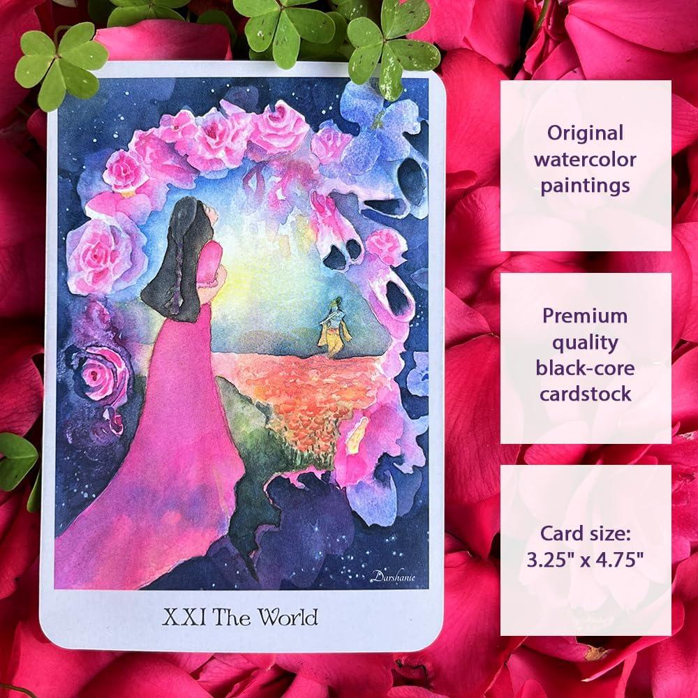Baraja de Tarot Espiritual Lovely Om con Libro de Guía 208 Páginas