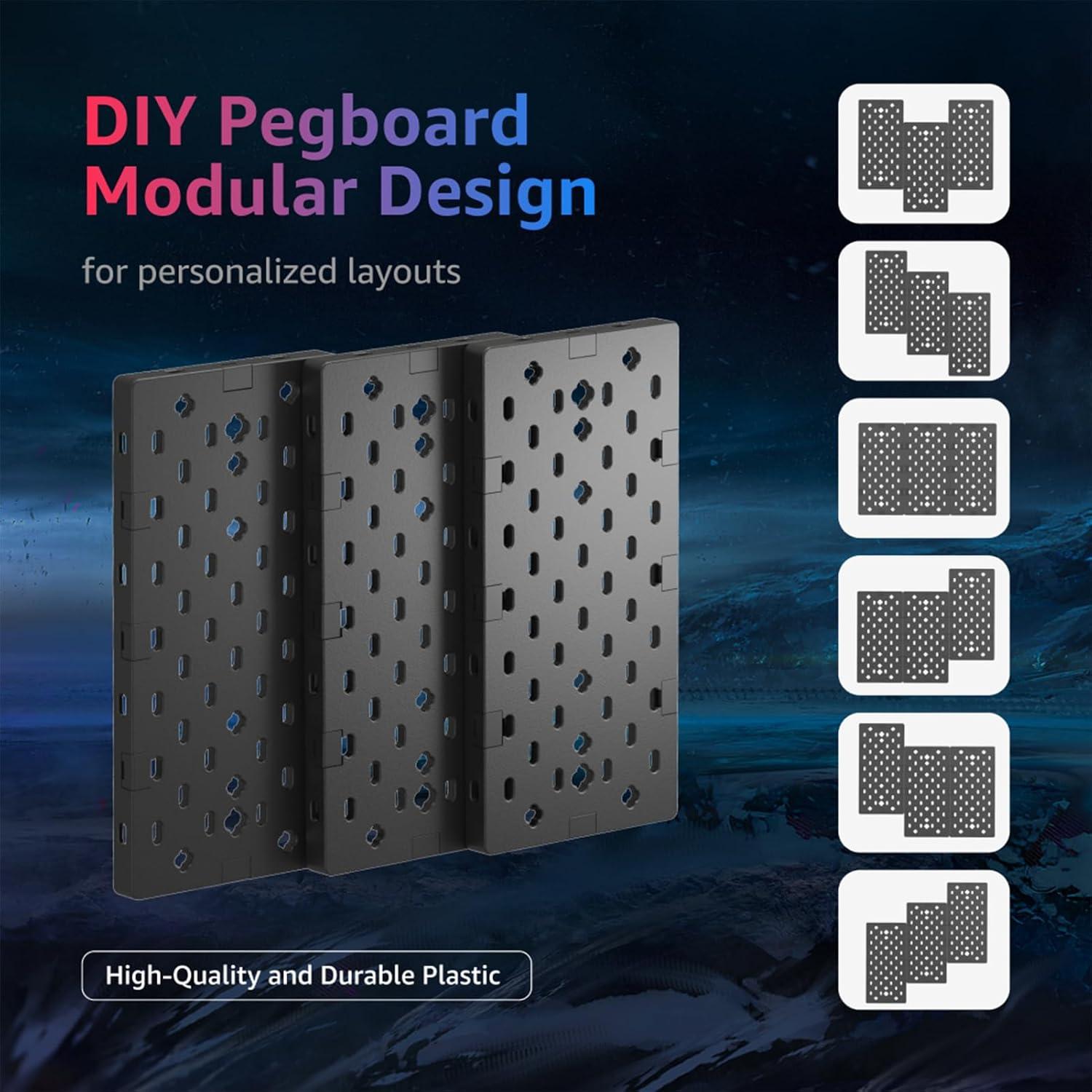 Soporte Modular para Auriculares PEGZONE 3 Piezas Negro