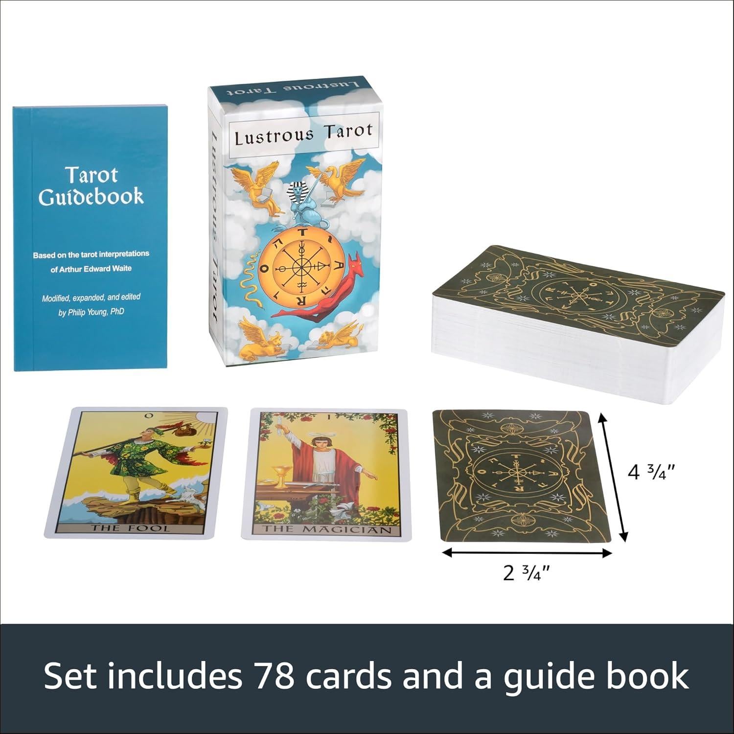 Baraja de Tarot Lustrosa Da Brigh 70x120mm para Lectura