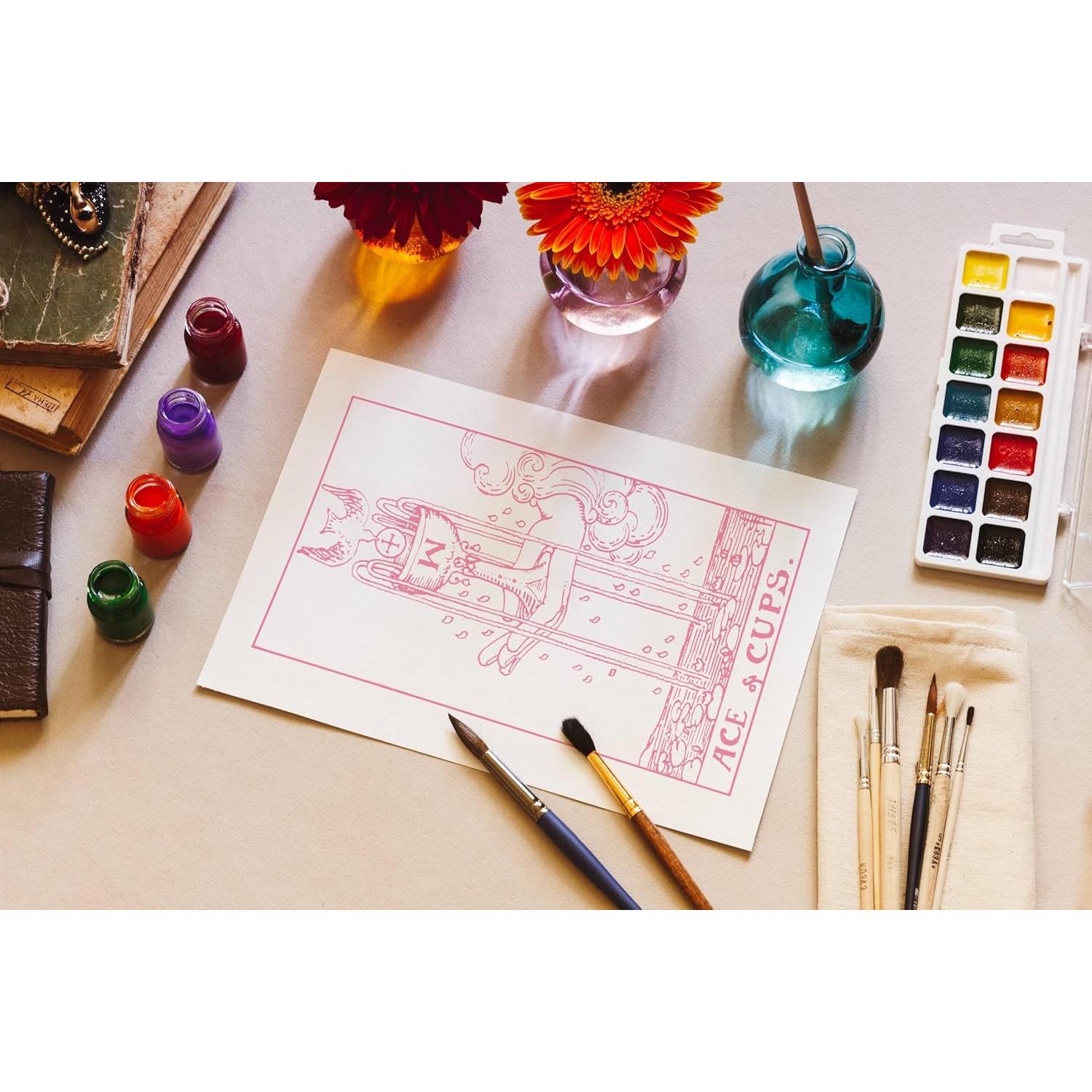 Set de Tarot para Colorear DIY Renee Atmos - Rider Waite 78 cartas