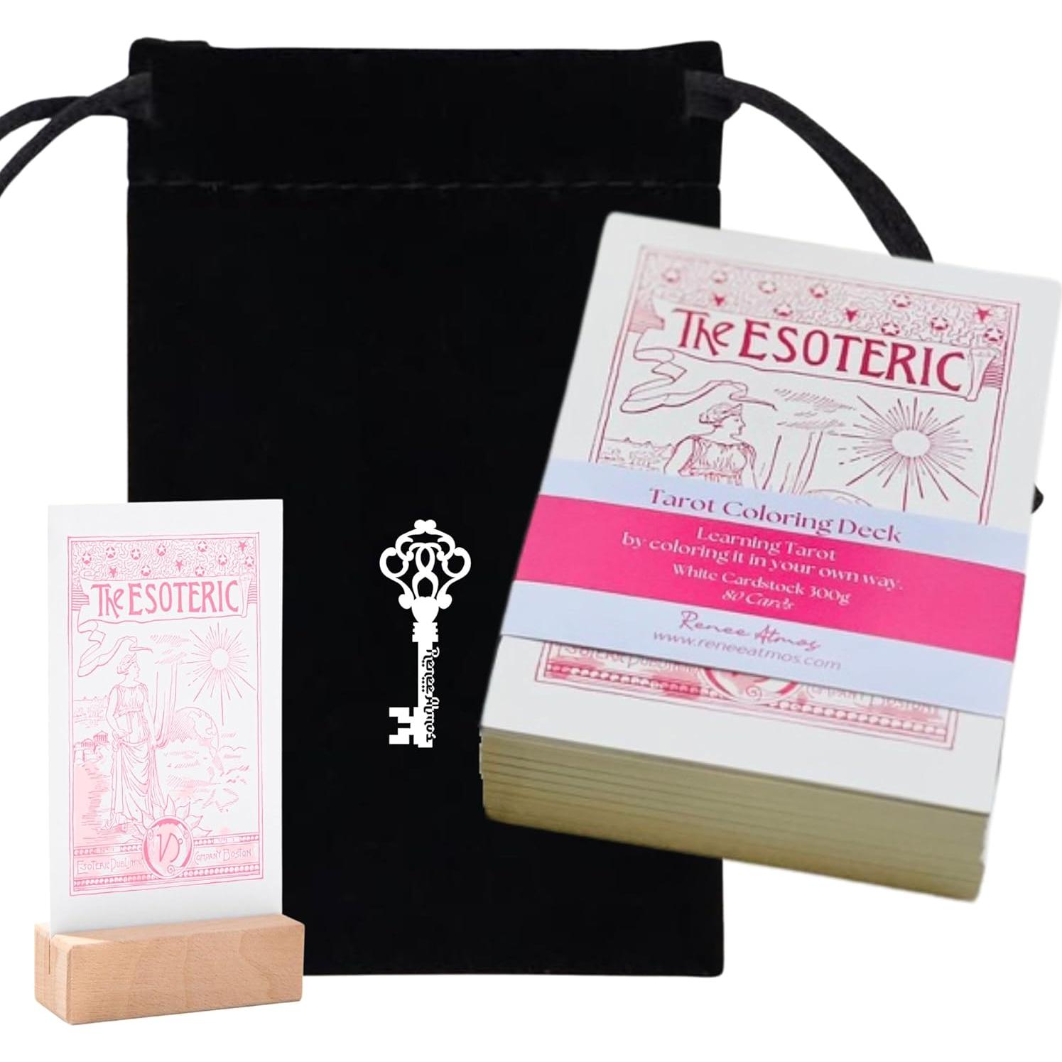 Set de Tarot para Colorear DIY Renee Atmos - Rider Waite 78 cartas