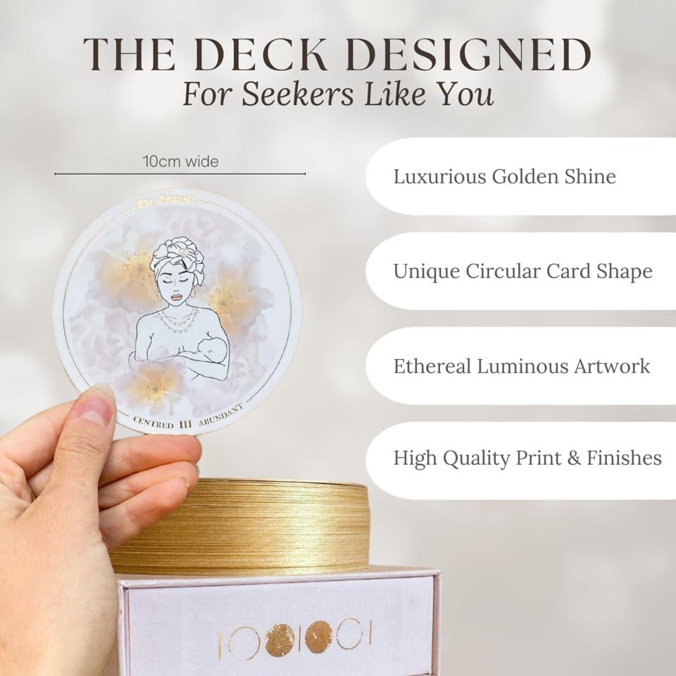 Baraja de Tarot Redonda 78 Cartas Prism + Fleur con Guía