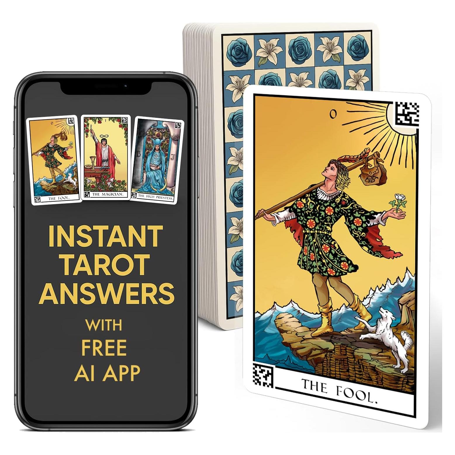 Baraja de Tarot TAROT4ALL 78 Cartas con Aplicación AI