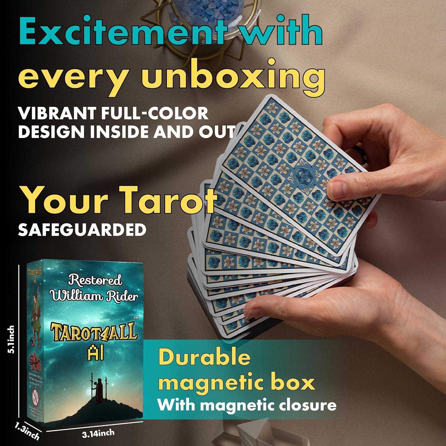 Baraja de Tarot TAROT4ALL 78 Cartas con Aplicación AI