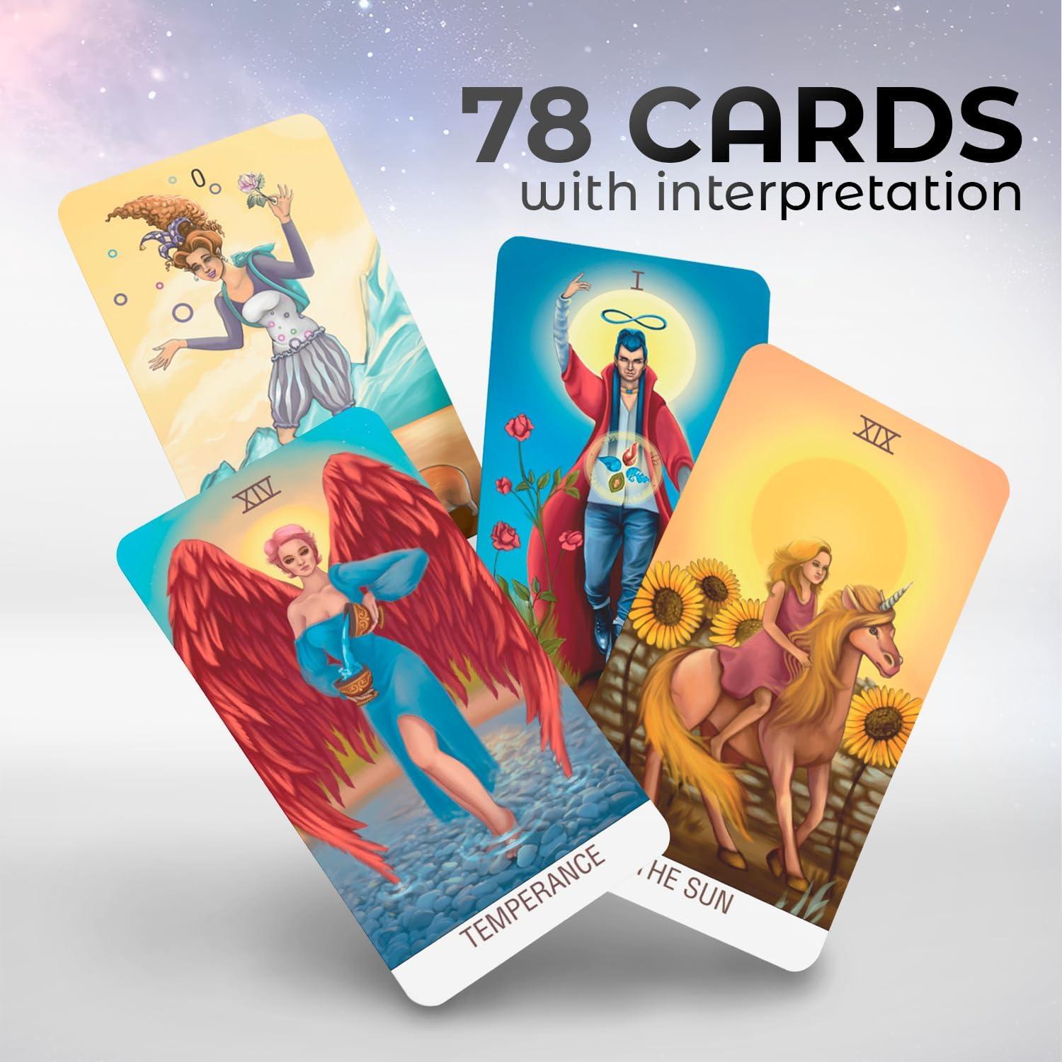 Juego de Cartas del Tarot OMNITO 78 Piezas Tamaño Pocket