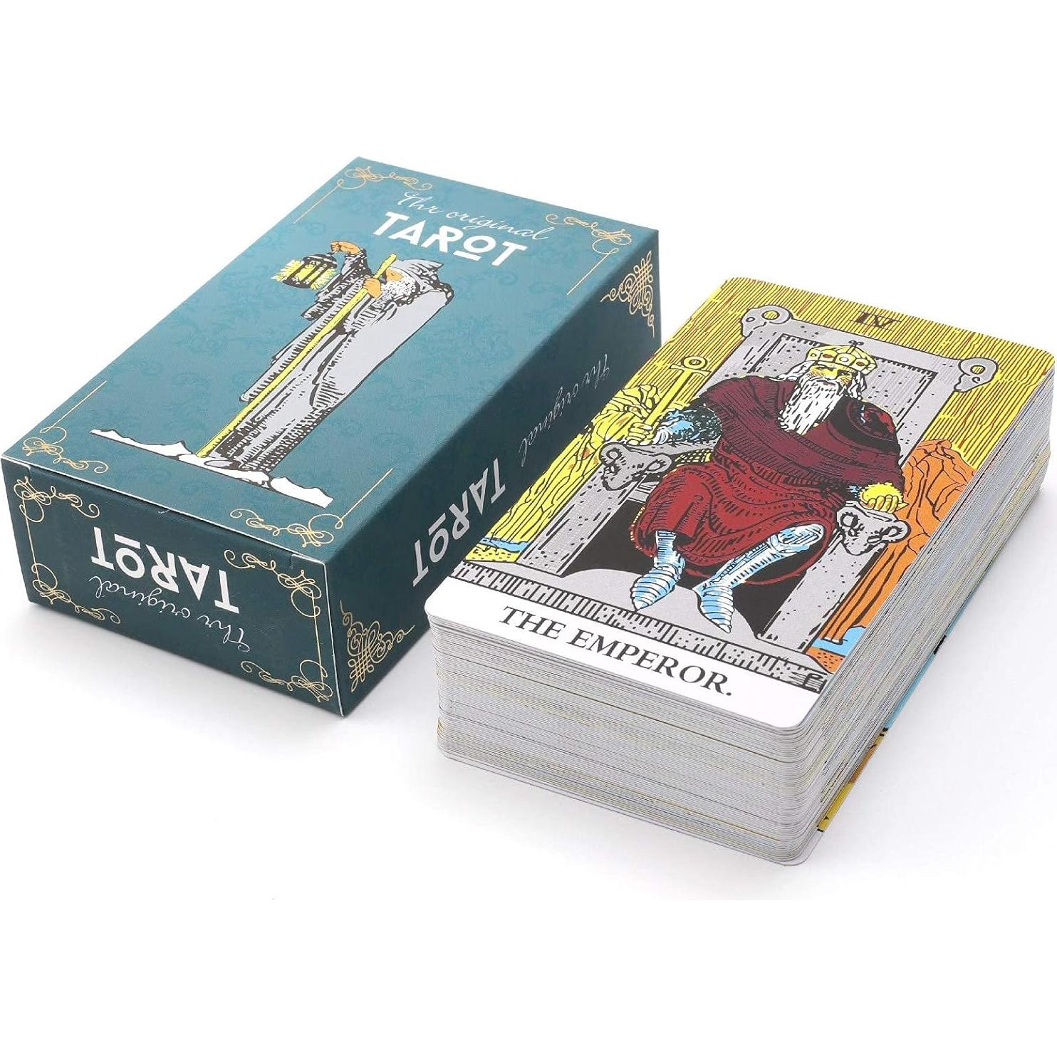 Cartas de Tarot MagicSeer Sin Bordes 78 Pcs con Bolsa Terciopelo