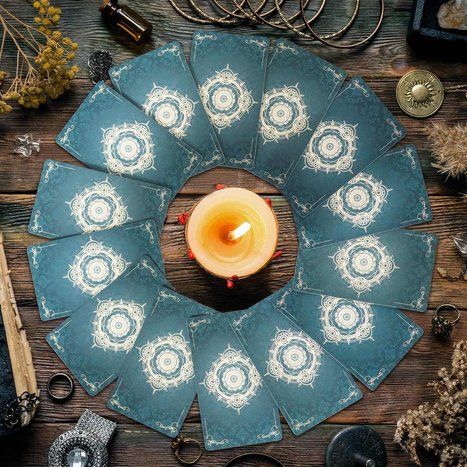 Cartas de Tarot MagicSeer Sin Bordes 78 Pcs con Bolsa Terciopelo