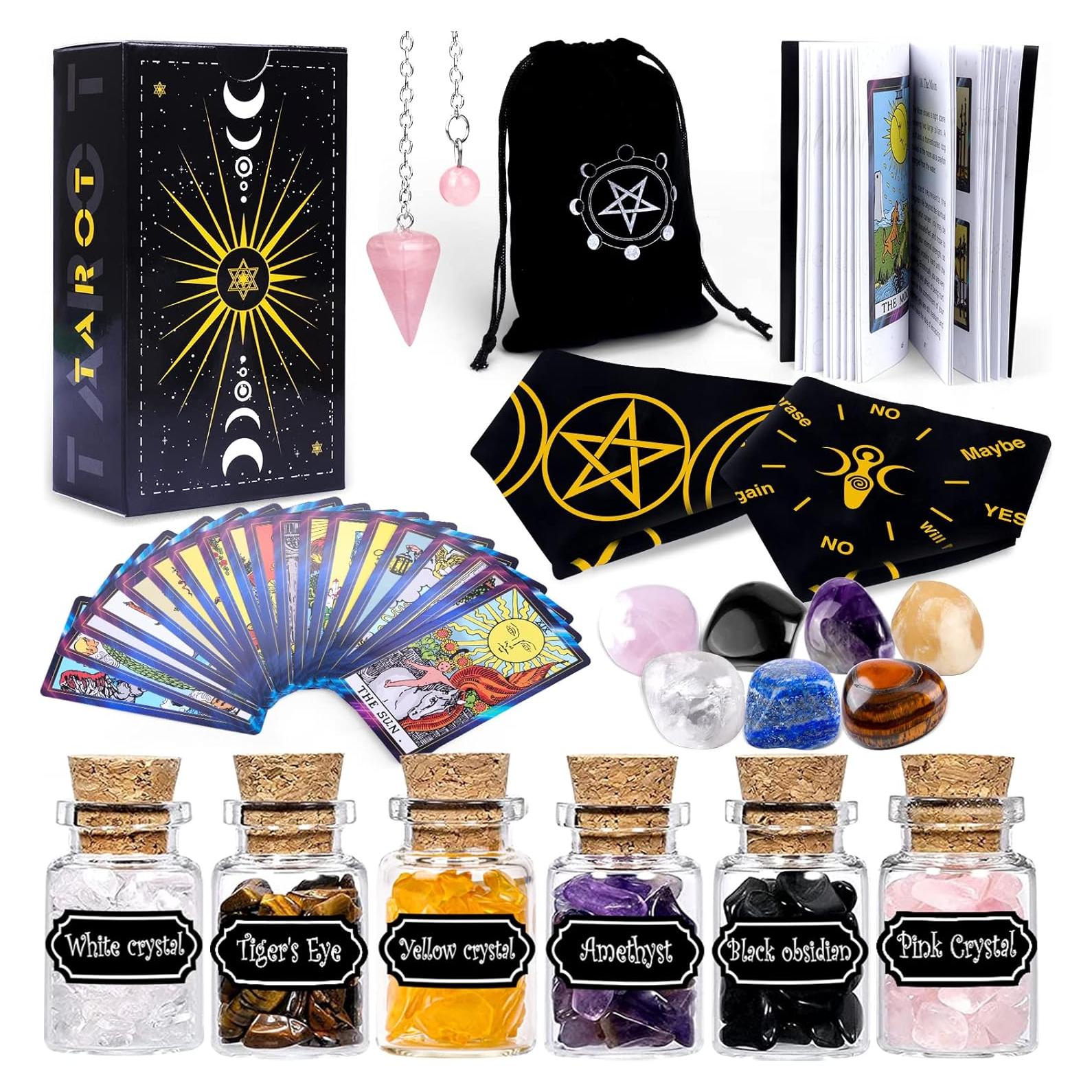 Juego de Tarot YixangDD 18 Piezas con Guía y Accesorios