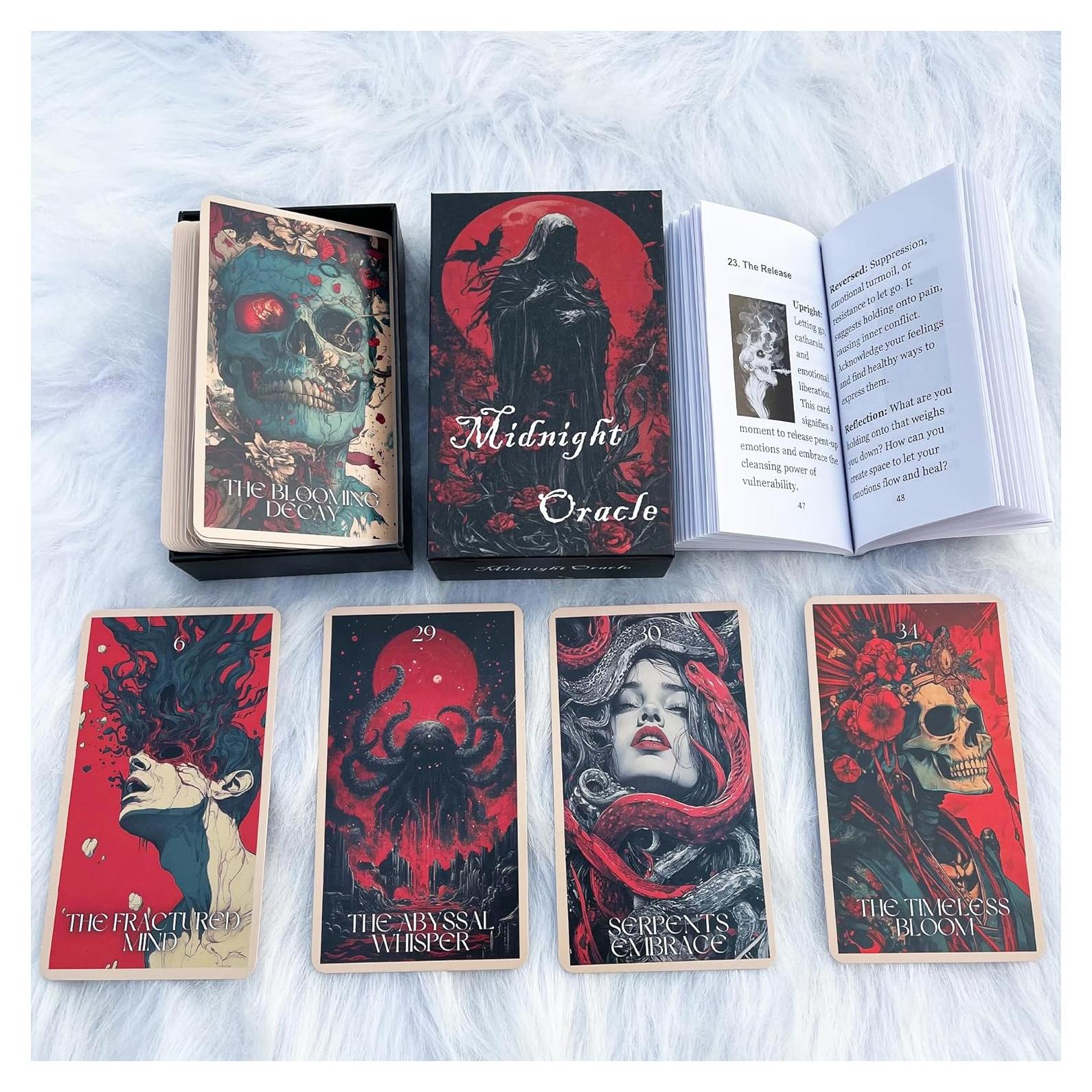 Oráculo de Medianoche - 50 Cartas de Fantasía Oscura con Guía