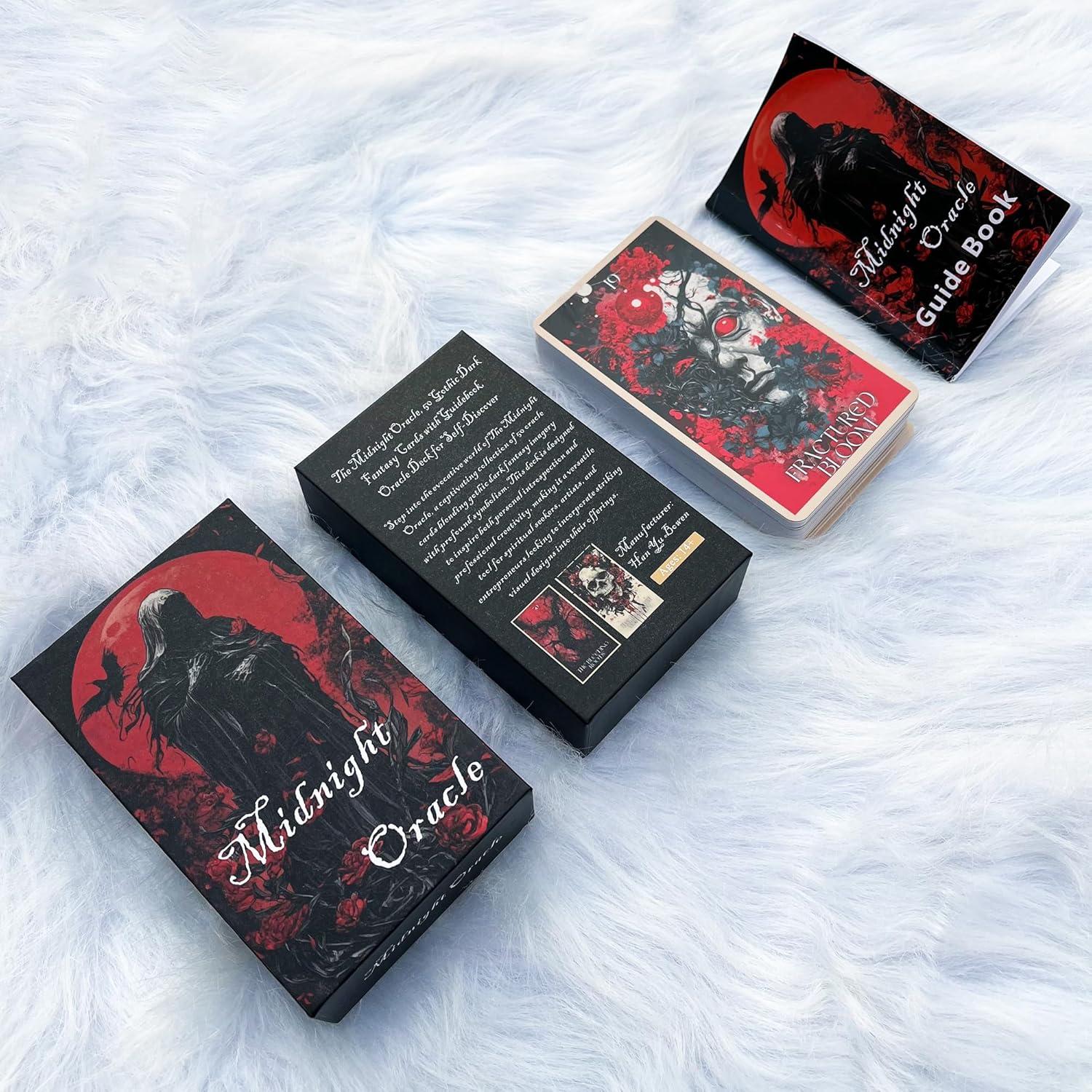 Oráculo de Medianoche - 50 Cartas de Fantasía Oscura con Guía