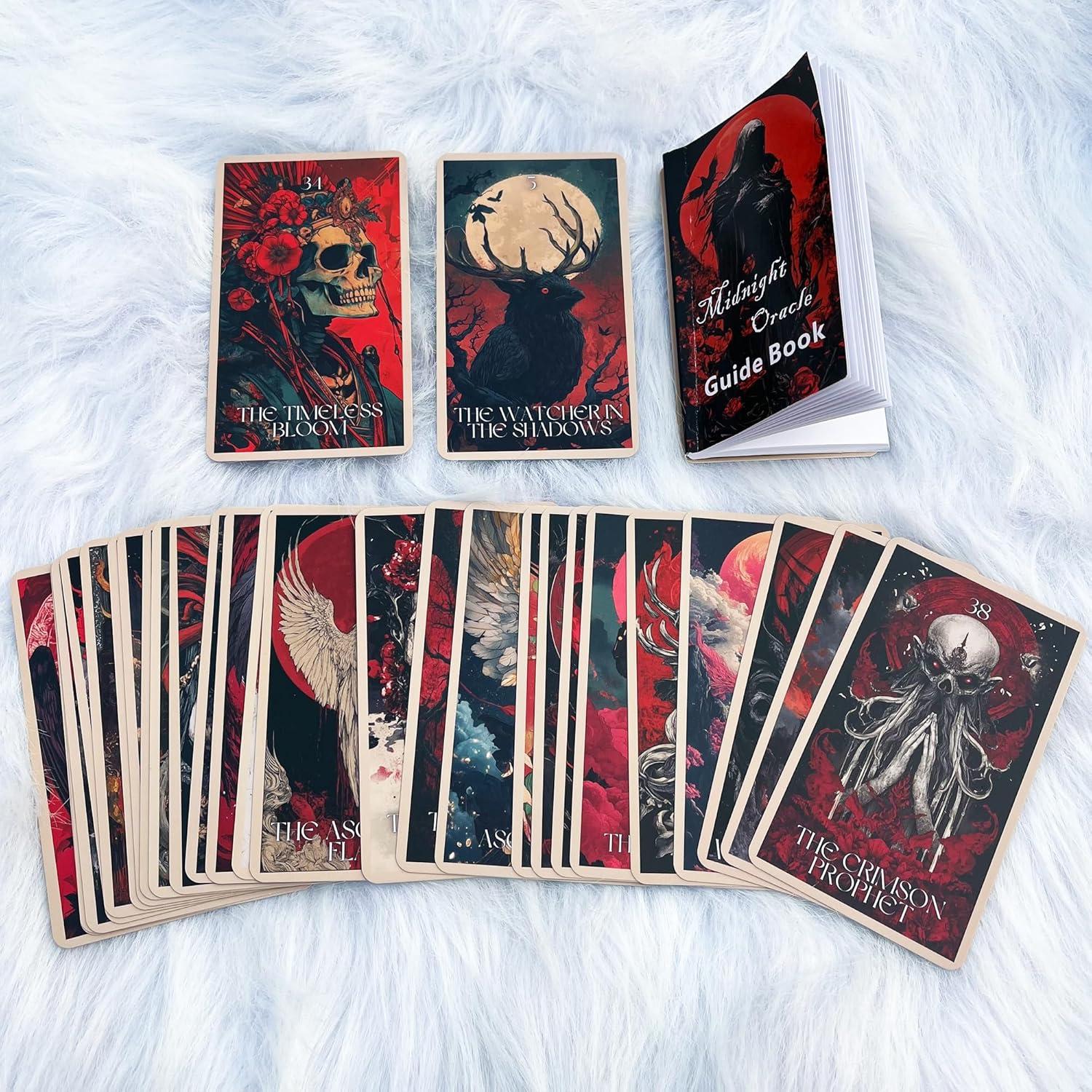 Oráculo de Medianoche - 50 Cartas de Fantasía Oscura con Guía