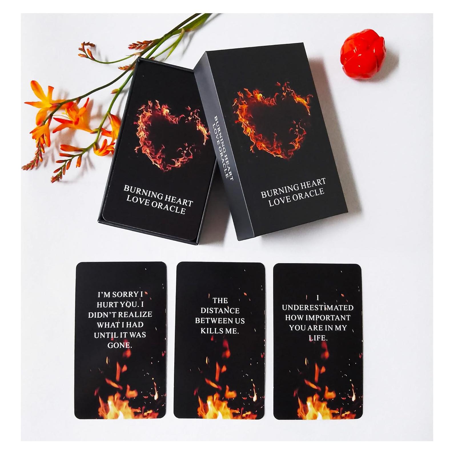 Baraja Oráculo Corazón Ardiente Queenofpain - 54 Cartas