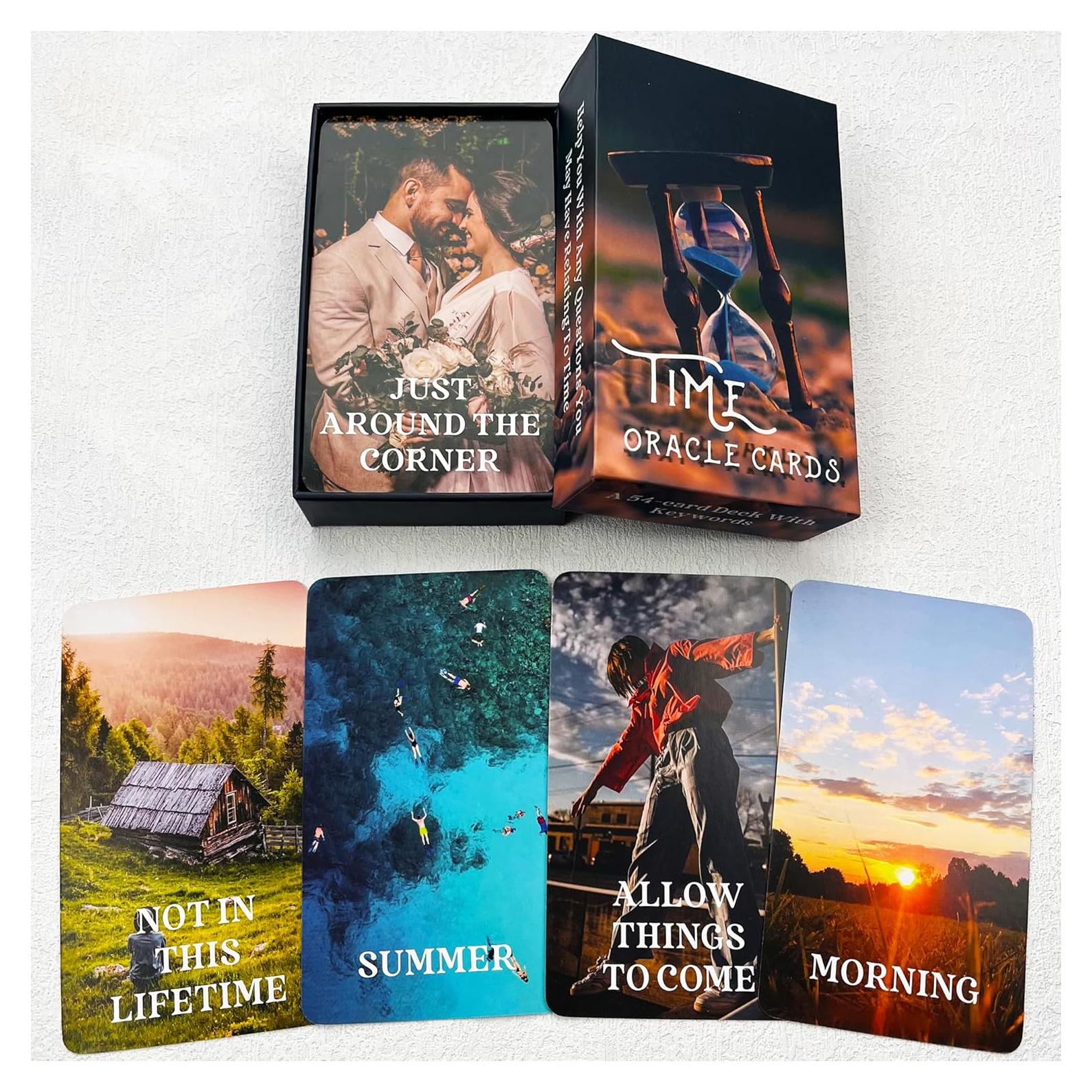 Baraja de Oráculo del Tiempo Divino - 54 Cartas para Principiantes