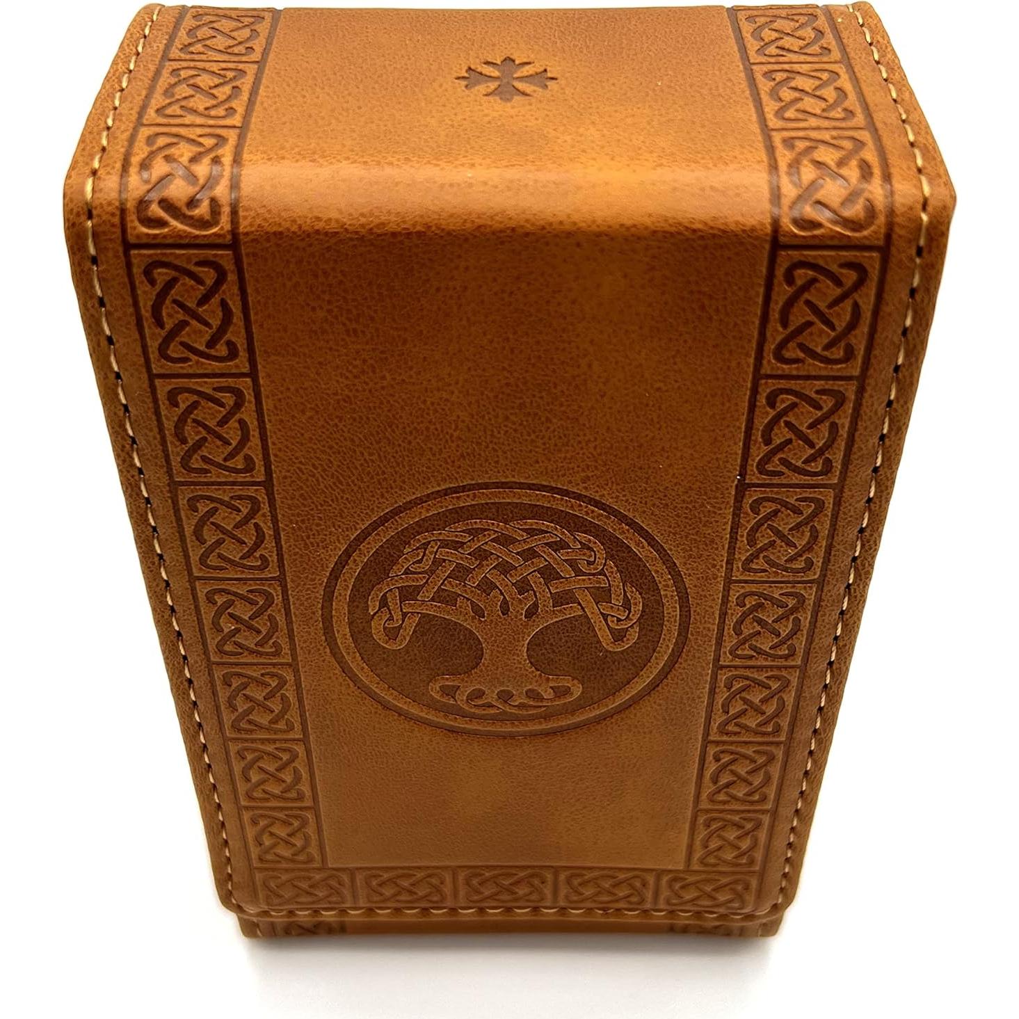 Funda de Tarot Luck Lab de Cuero Sintético Marrón - Estándar