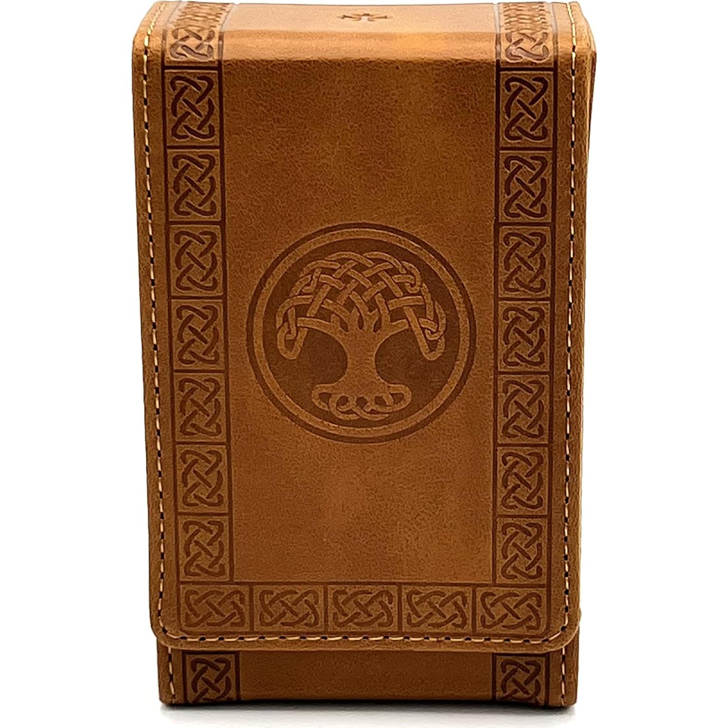 Funda de Tarot Luck Lab de Cuero Sintético Marrón - Estándar