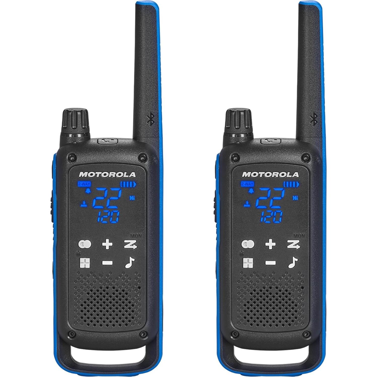 Walkie Talkie Motorola T802, 22 canales, recargable, IP54