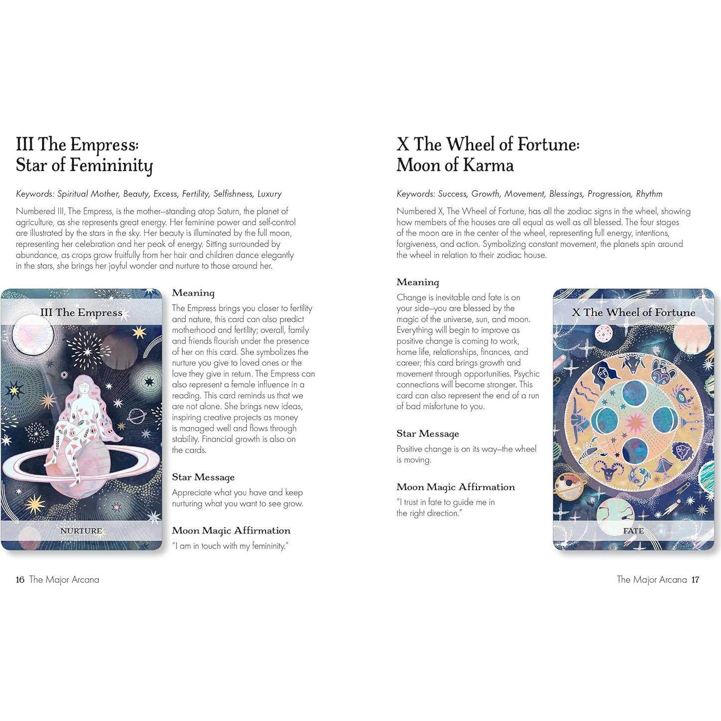 The Moon & Stars Tarot: Includes a full deck of 78 specially commissioned tarot cards and a 64-page illustrated book