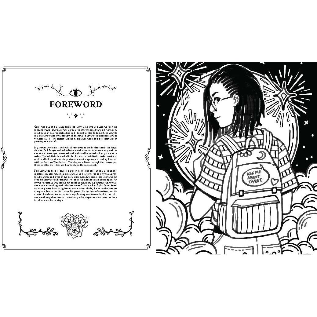 Modern Witch Tarot Coloring Book (Modern Tarot Library)
