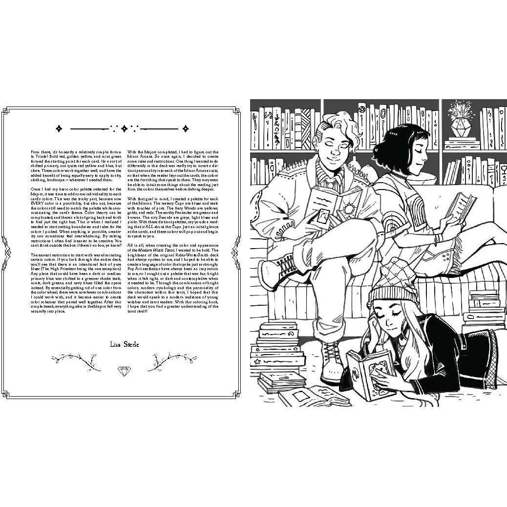 Modern Witch Tarot Coloring Book (Modern Tarot Library)