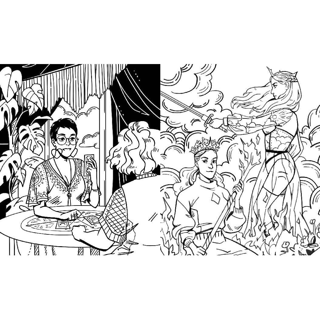 Modern Witch Tarot Coloring Book (Modern Tarot Library)