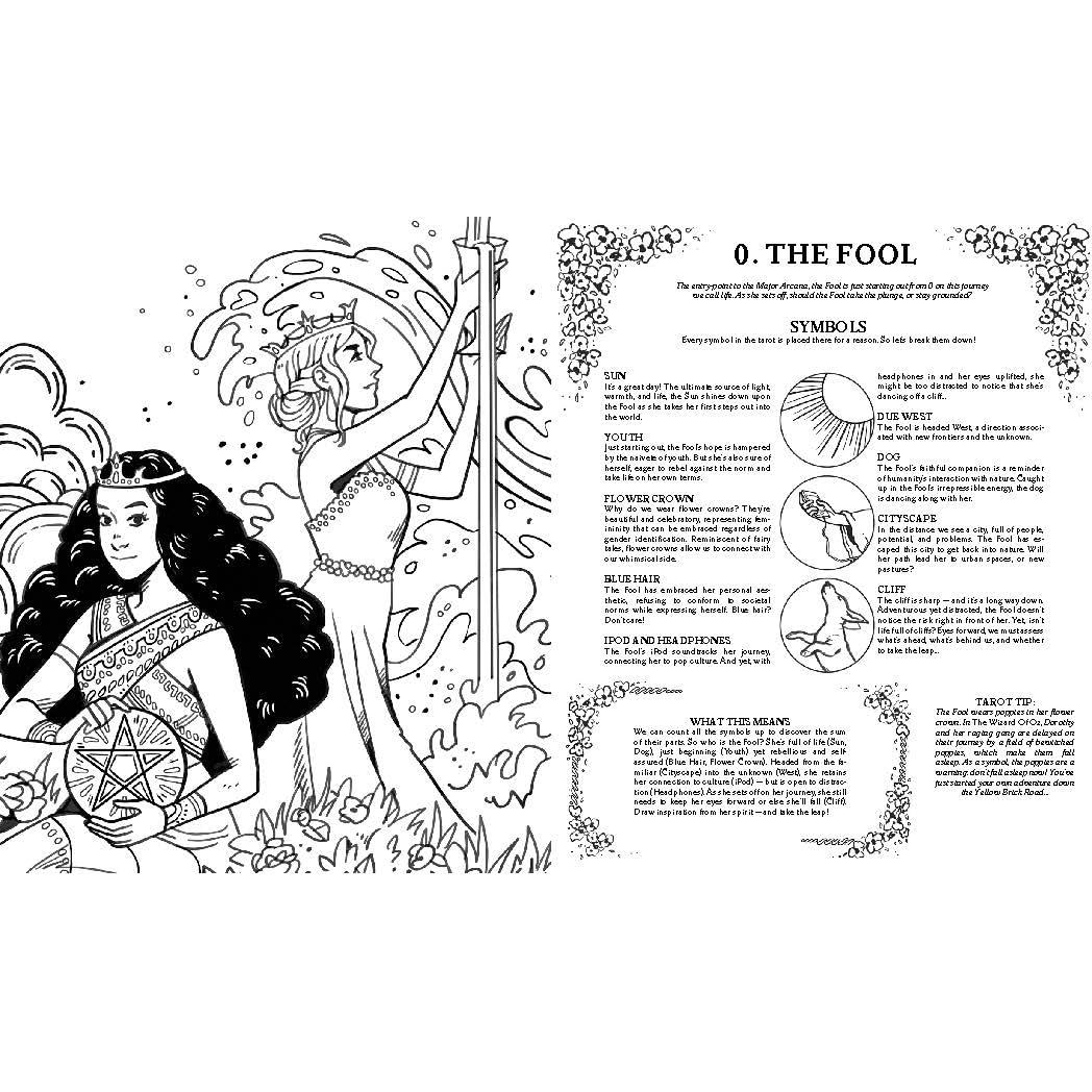 Modern Witch Tarot Coloring Book (Modern Tarot Library)