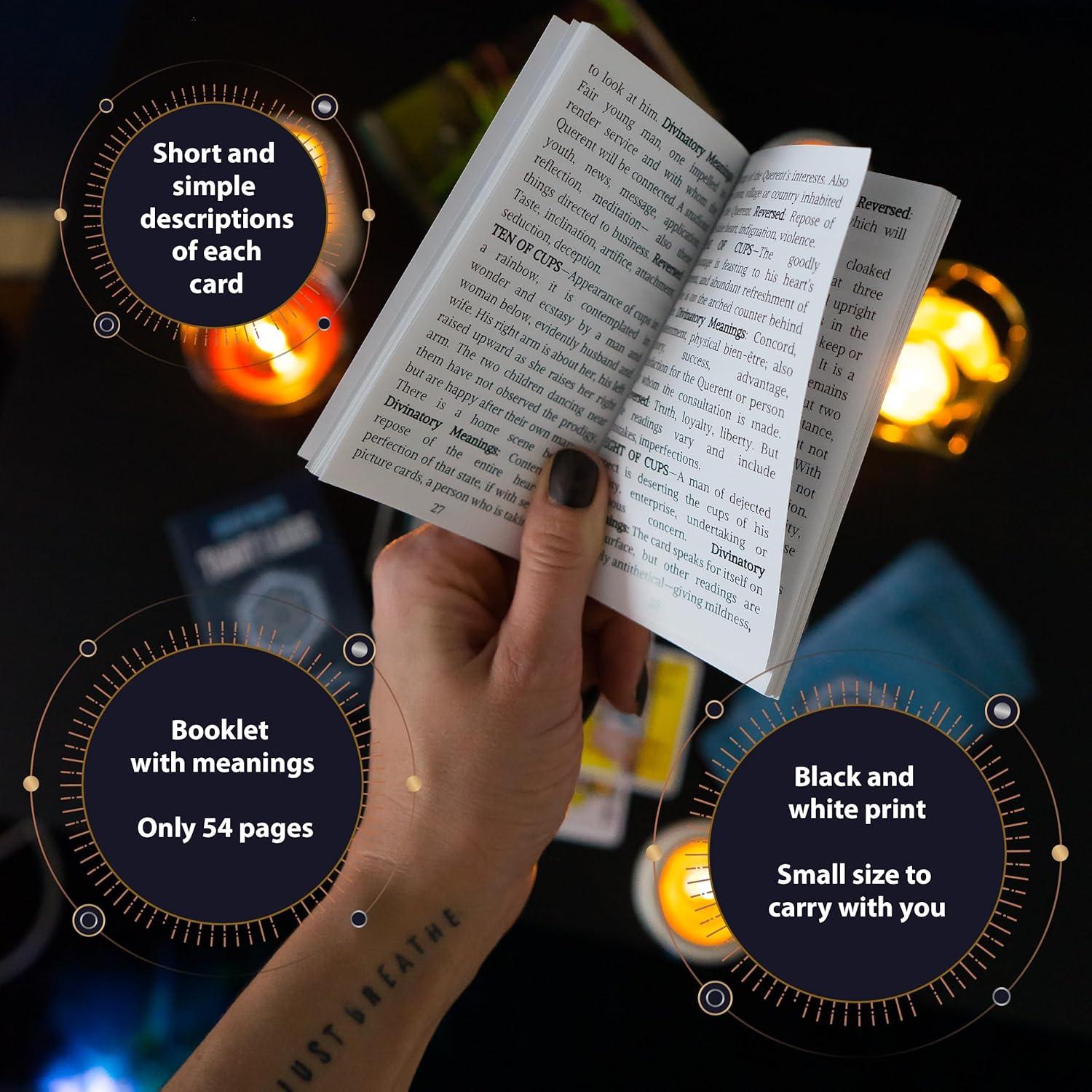 Juego de Cartas del Tarot Clásico Kprint - 78 Cartas con Guía