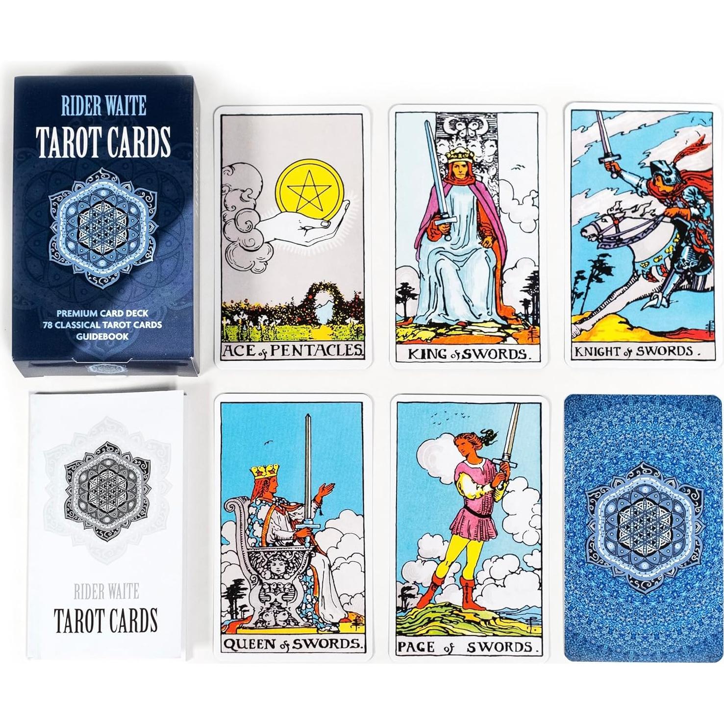 Juego de Cartas del Tarot Clásico Kprint - 78 Cartas con Guía