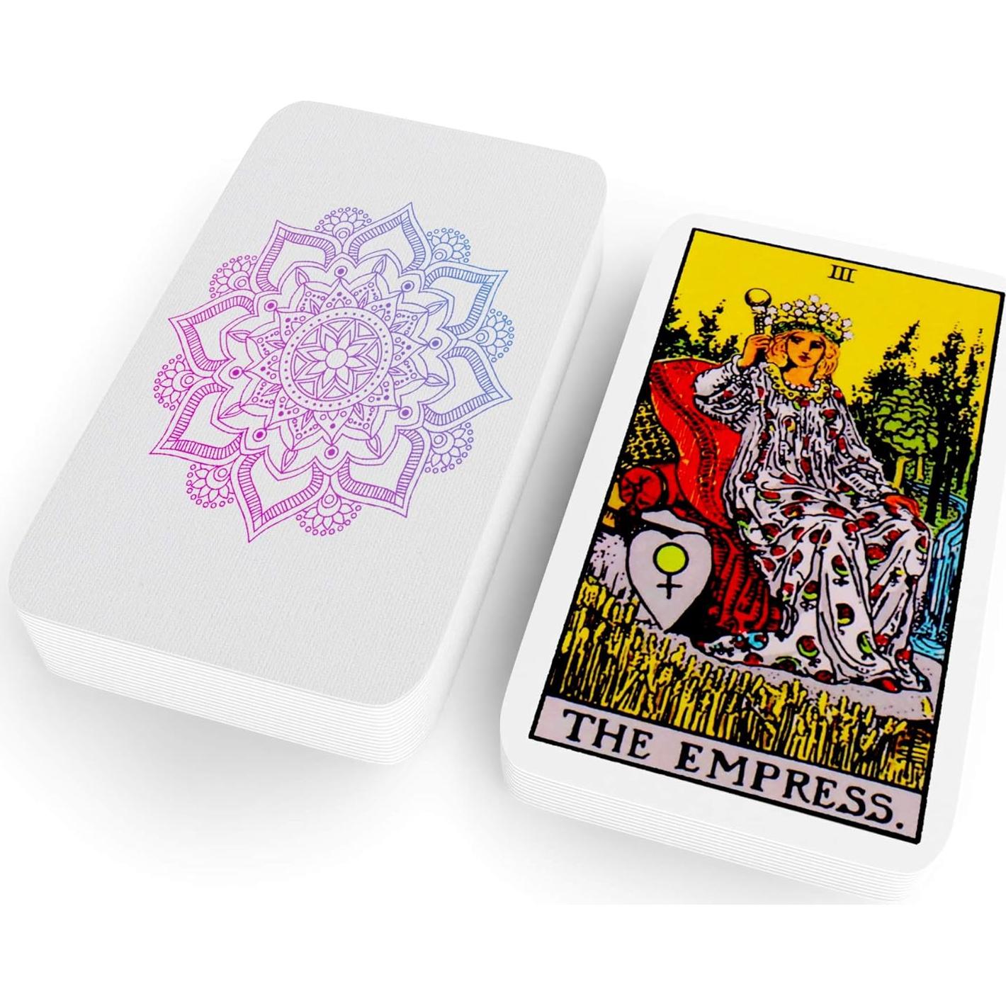 Baraja de Tarot Clásica Sagesight con Guía y Bolsa de Lino