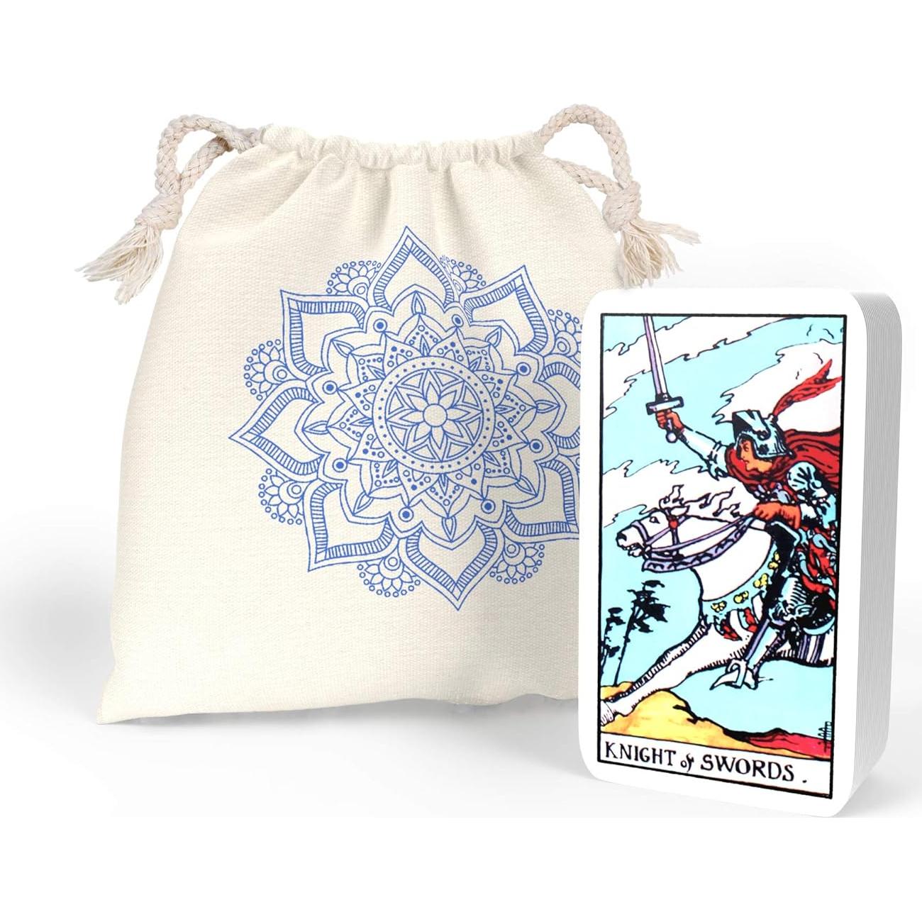 Baraja de Tarot Clásica Sagesight con Guía y Bolsa de Lino
