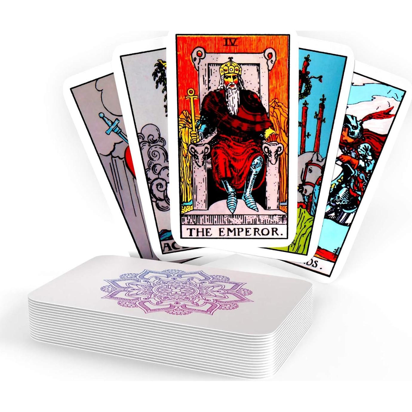 Baraja de Tarot Clásica Sagesight con Guía y Bolsa de Lino