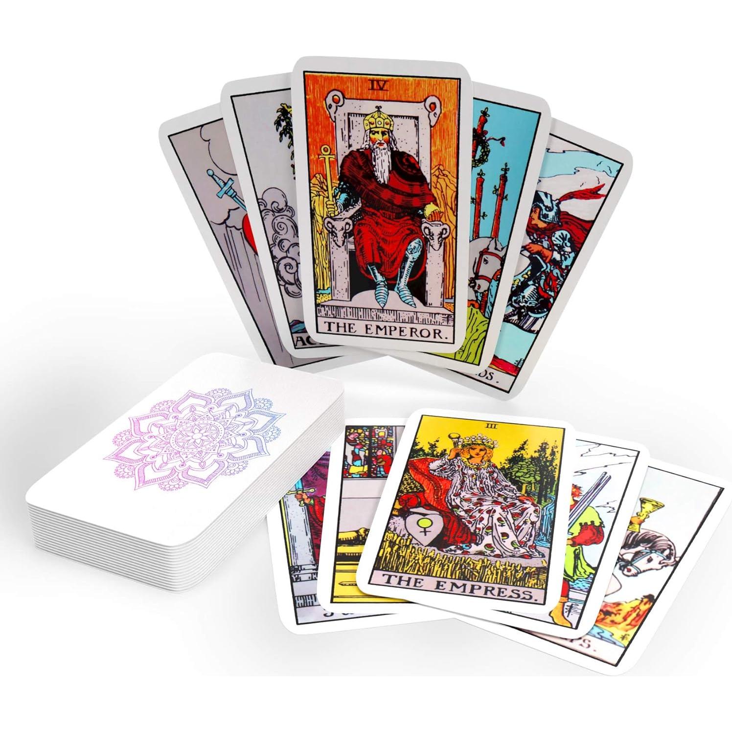 Baraja de Tarot Clásica Sagesight con Guía y Bolsa de Lino