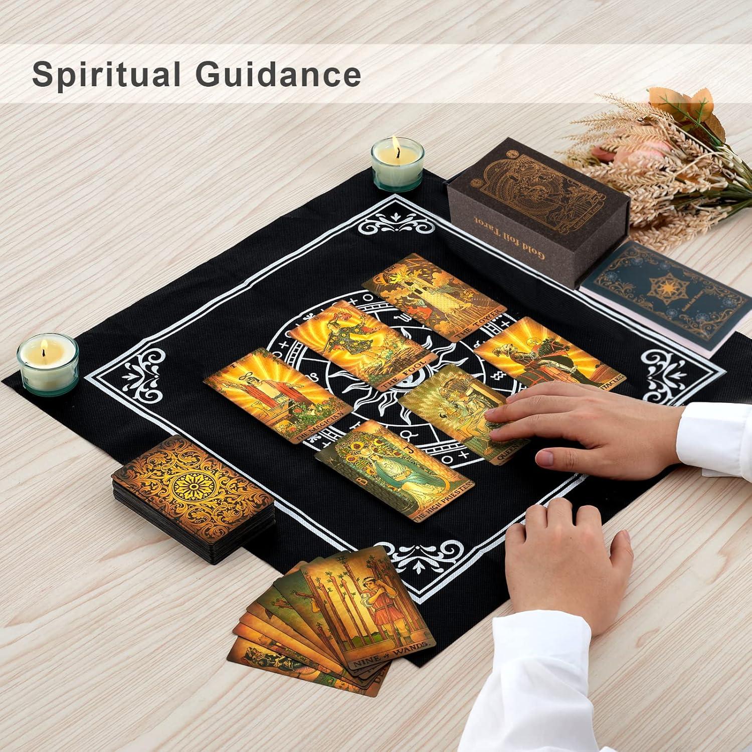 Baraja de Tarot de Lujo SIOKUY 78 Cartas Doradas Impermeables