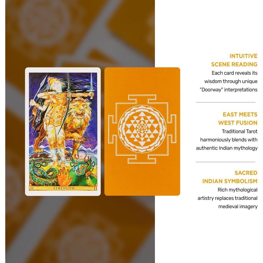 Tarot Sagrado de India Yogi Impressions - 82 Cartas y Guía