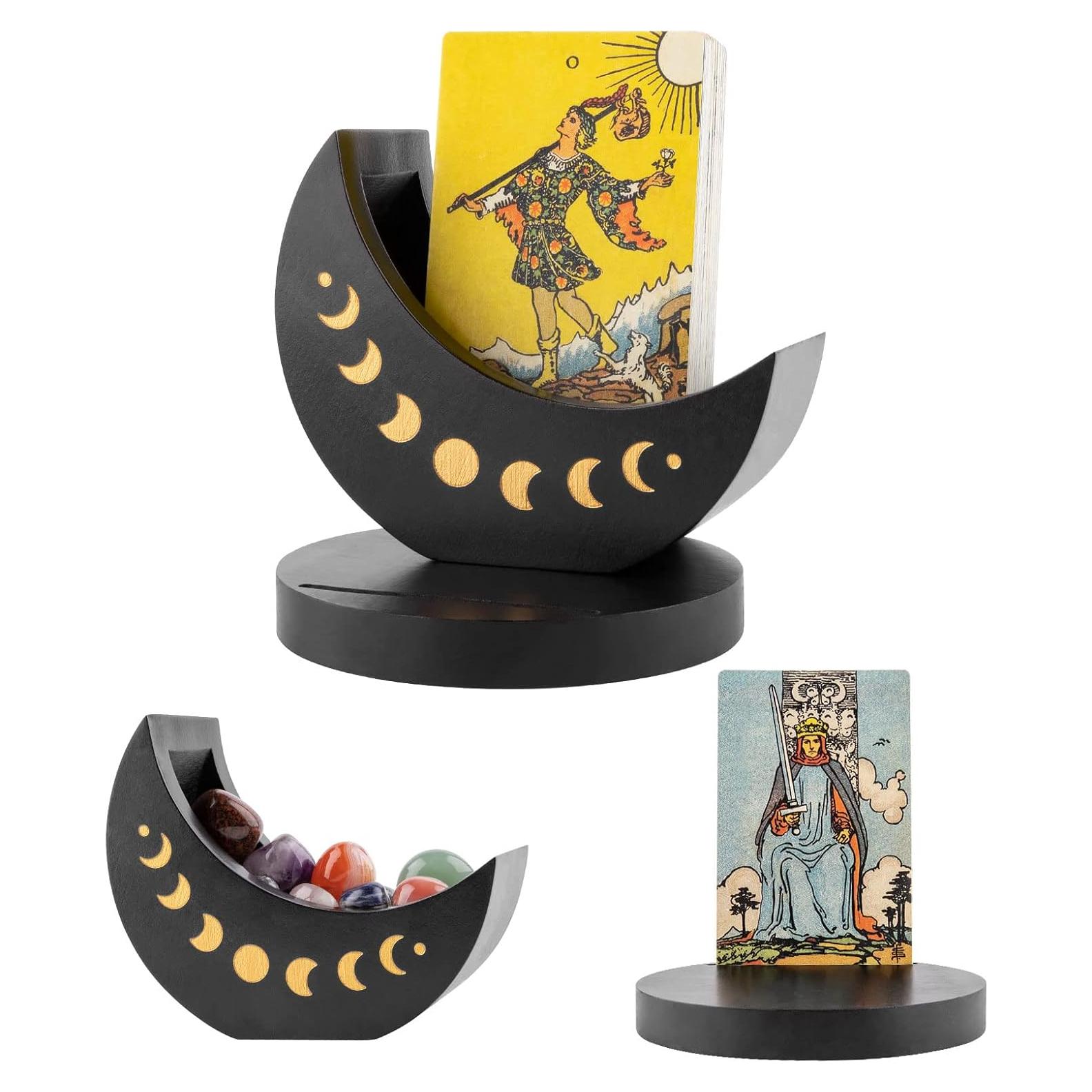 Caja de Madera para Tarot Ceiner con Fase Lunar 13.46 cm