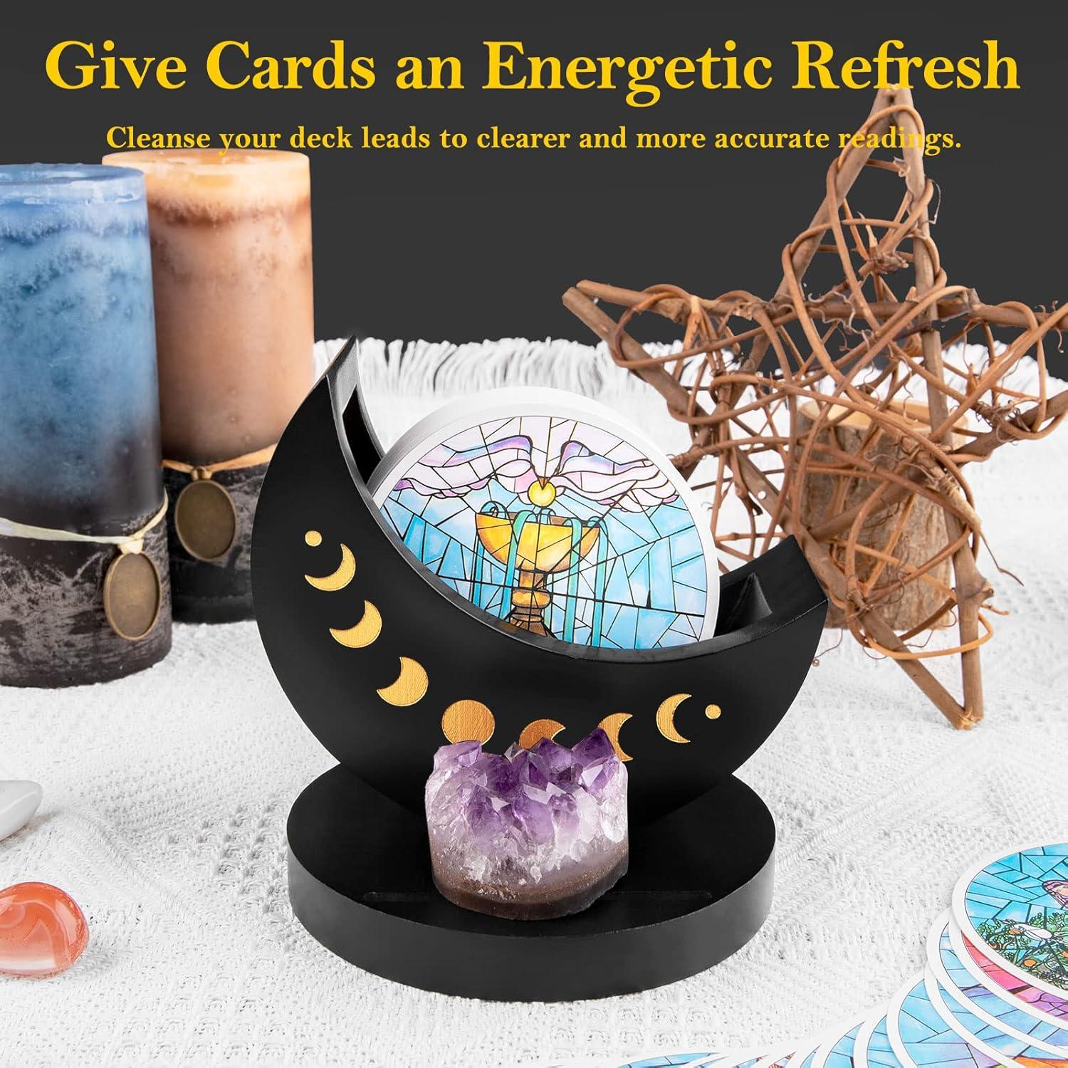 Caja de Madera para Tarot Ceiner con Fase Lunar 13.46 cm