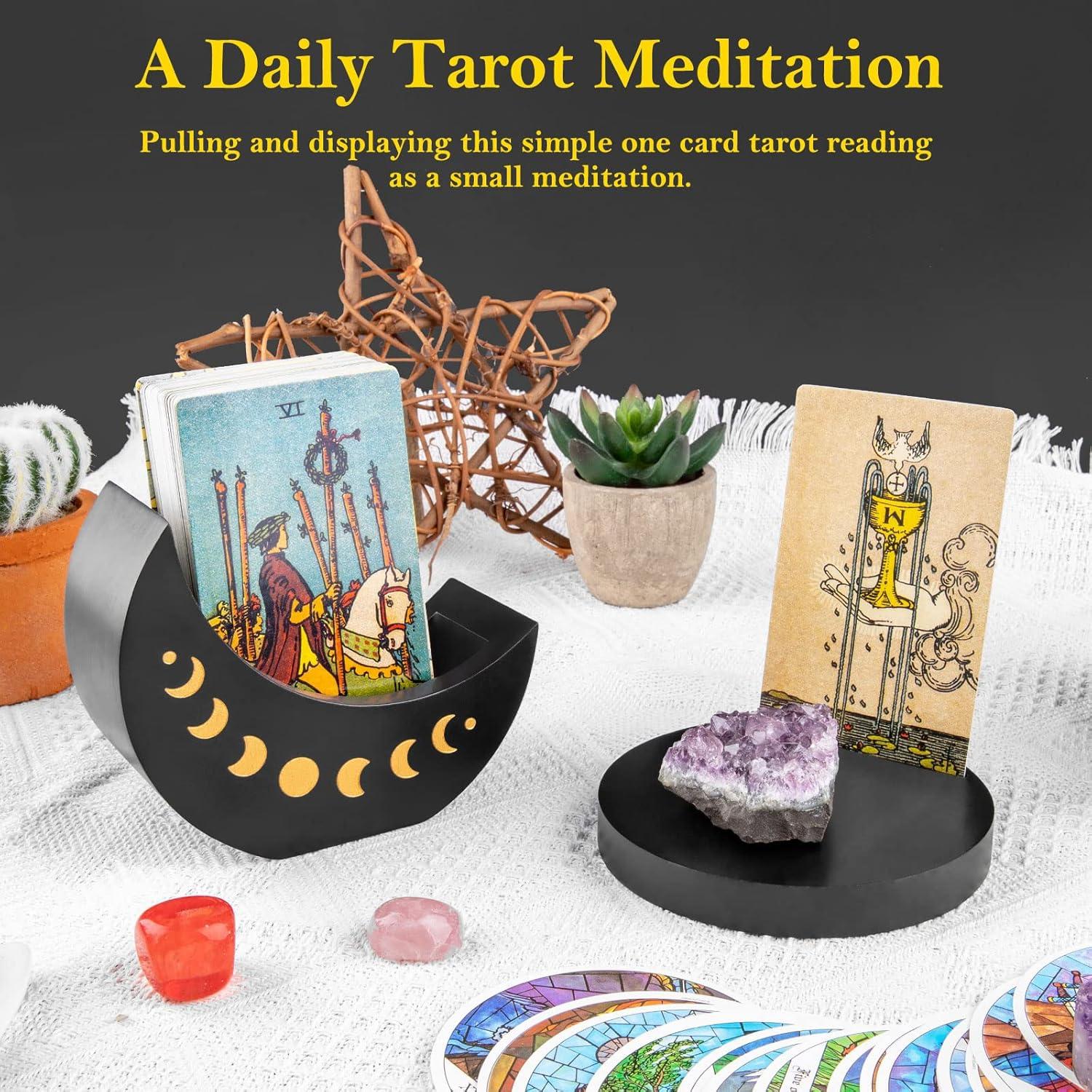 Caja de Madera para Tarot Ceiner con Fase Lunar 13.46 cm