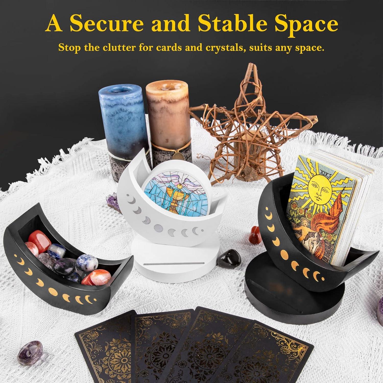 Caja de Madera para Tarot Ceiner con Fase Lunar 13.46 cm