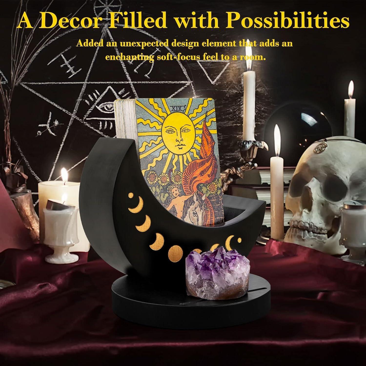 Caja de Madera para Tarot Ceiner con Fase Lunar 13.46 cm