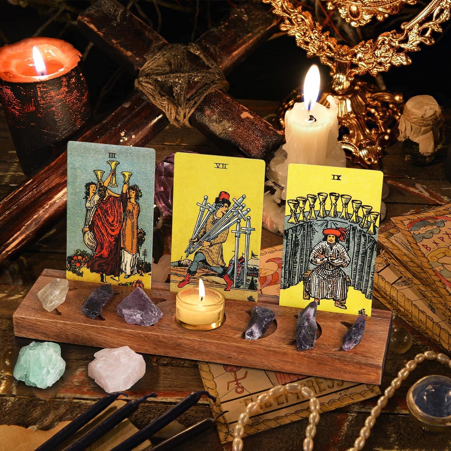 Soporte de Cartas de Tarot de Madera Ceiner 28x6.9 cm