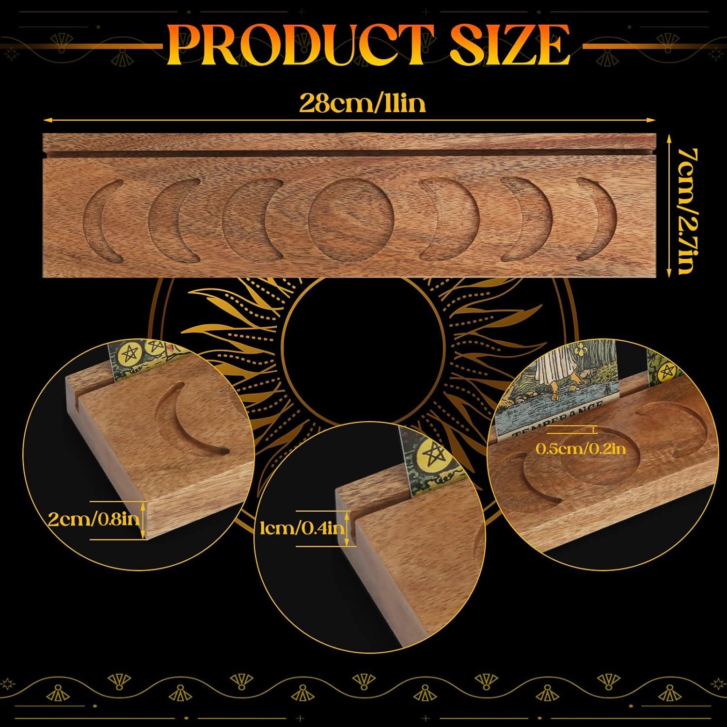 Soporte de Cartas de Tarot de Madera Ceiner 28x6.9 cm