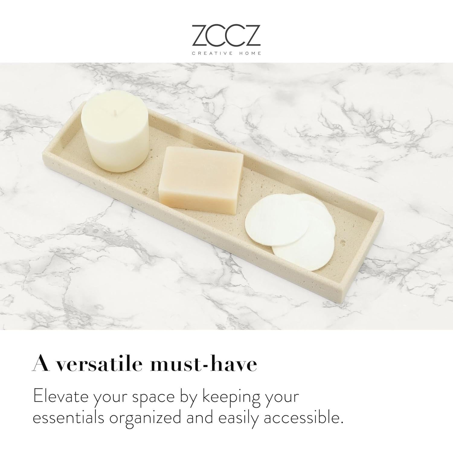 Juego de Accesorios de Baño ZCCZ Beige 4 Piezas