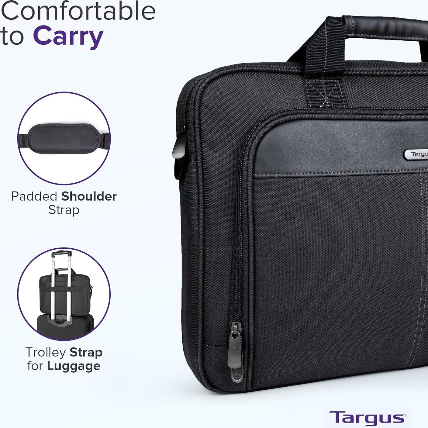 Maletín Targus Slim 16" para laptop unisex negro